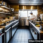 Home 22 라멘 전문점 인기 비법 - **Prompt 1: The Heart of the Broth**
"A wide-angle shot inside a bustling, traditional Japanese ...